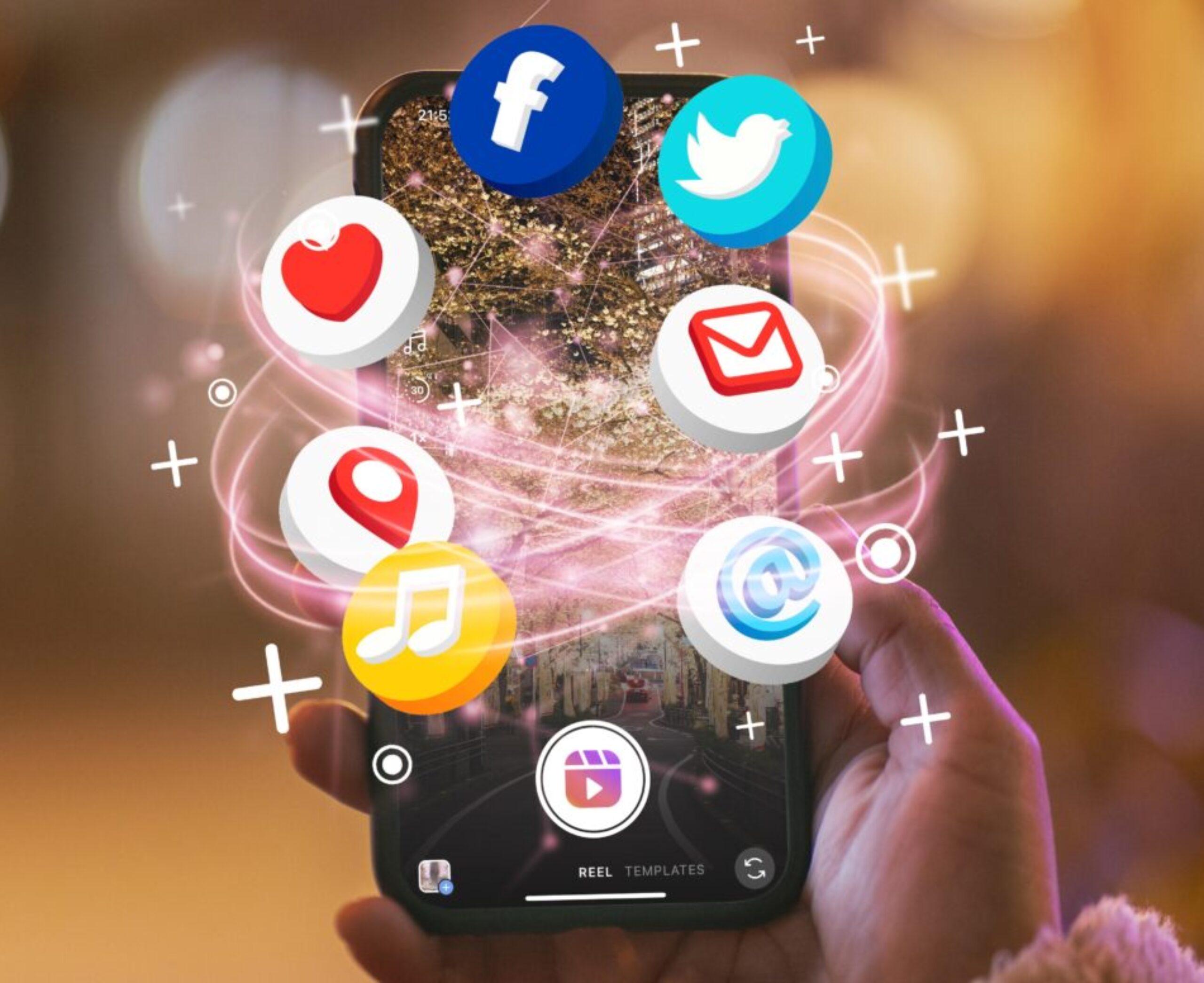 hand-holding-smartphone-social-media-concept best advertising agency in kannur